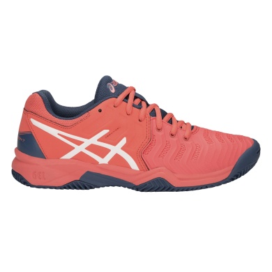 Asics Tennisschuhe Gel Resolution 7 Clay/Tennisschuhe papayarot Mädchen